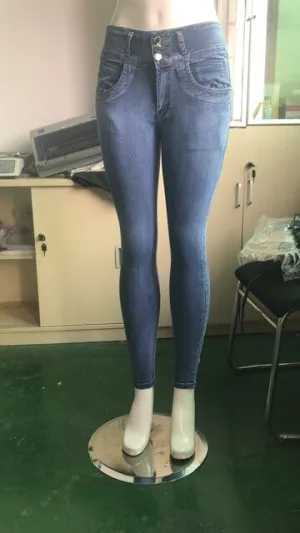 Skinny Jeans Woman High Waist Plus Size Streetwear Blue Ladies Denim Pants Women Sexy Push Up Vintage Tight Freddy Fringe Jeans