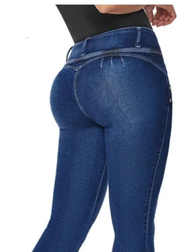 Skinny Jeans Woman High Waist Plus Size Streetwear Blue Ladies Denim Pants Women Sexy Push Up Vintage Tight Freddy Fringe Jeans