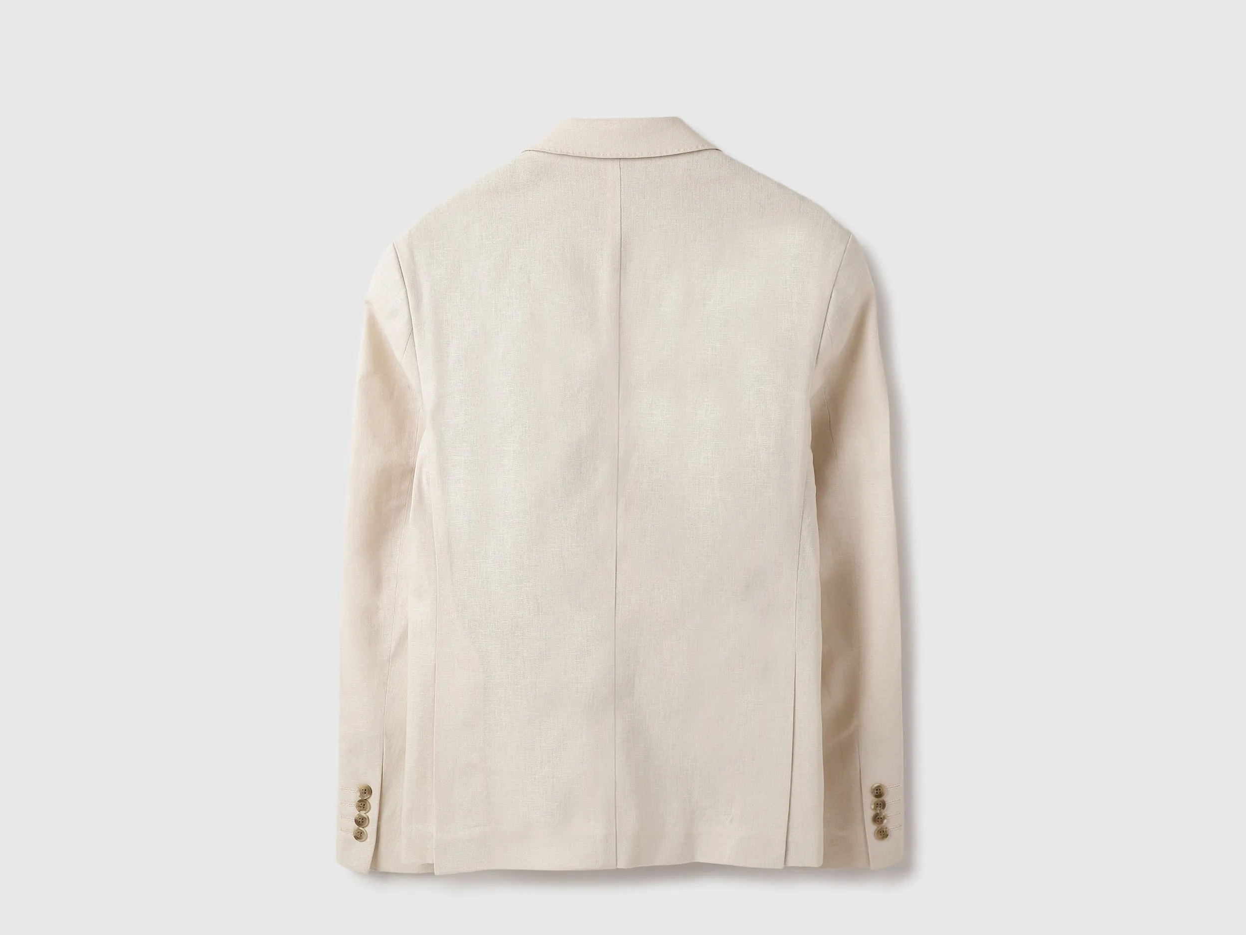Slim Fit Lapel Collar Textured Summer Blazer