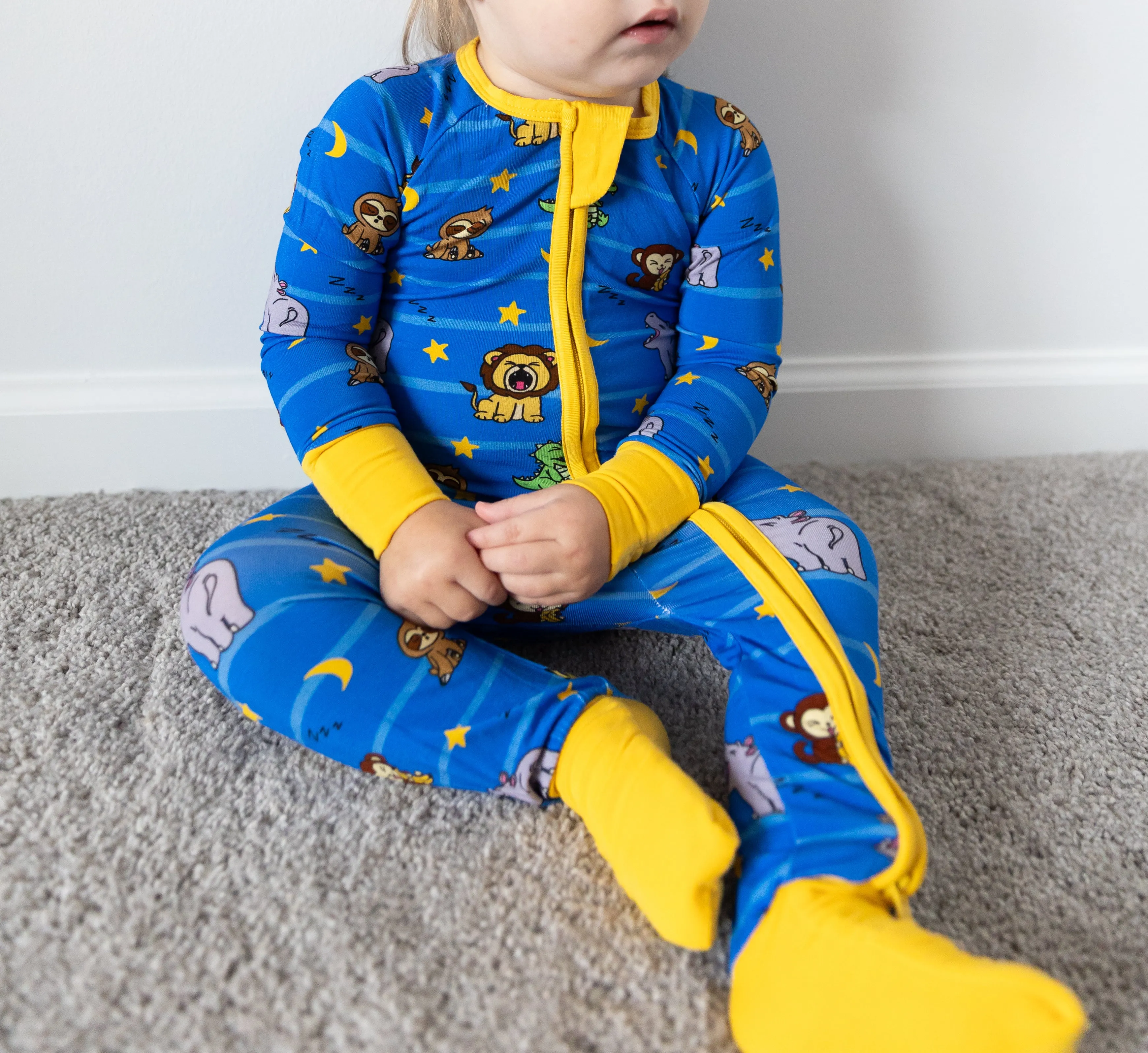 Snoozin' Zoo Convertible Romper Pajamas