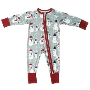 Snow People Holiday Bamboo Convertible Sleeper