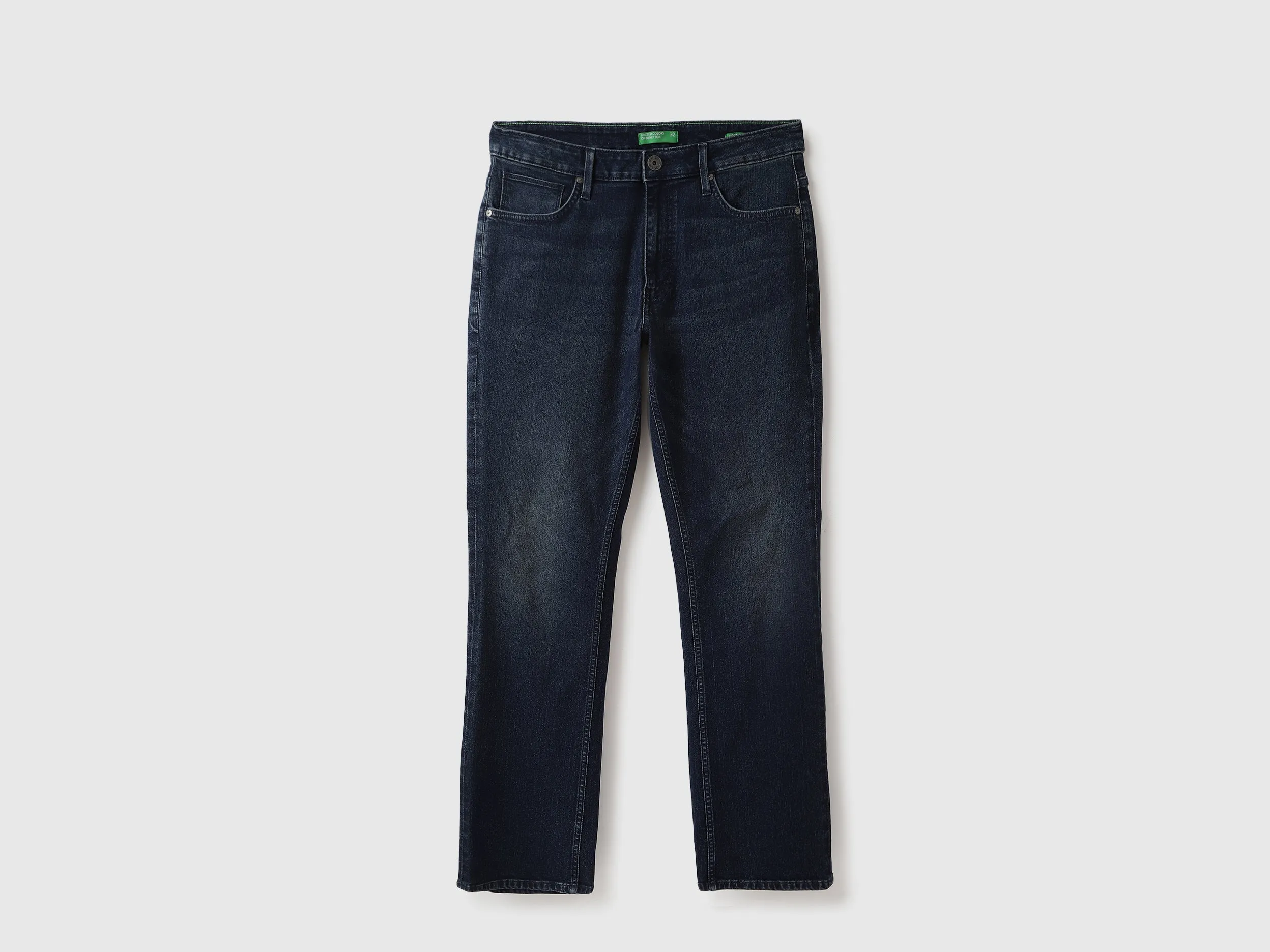 Solid Boot-Leg Fit Jeans