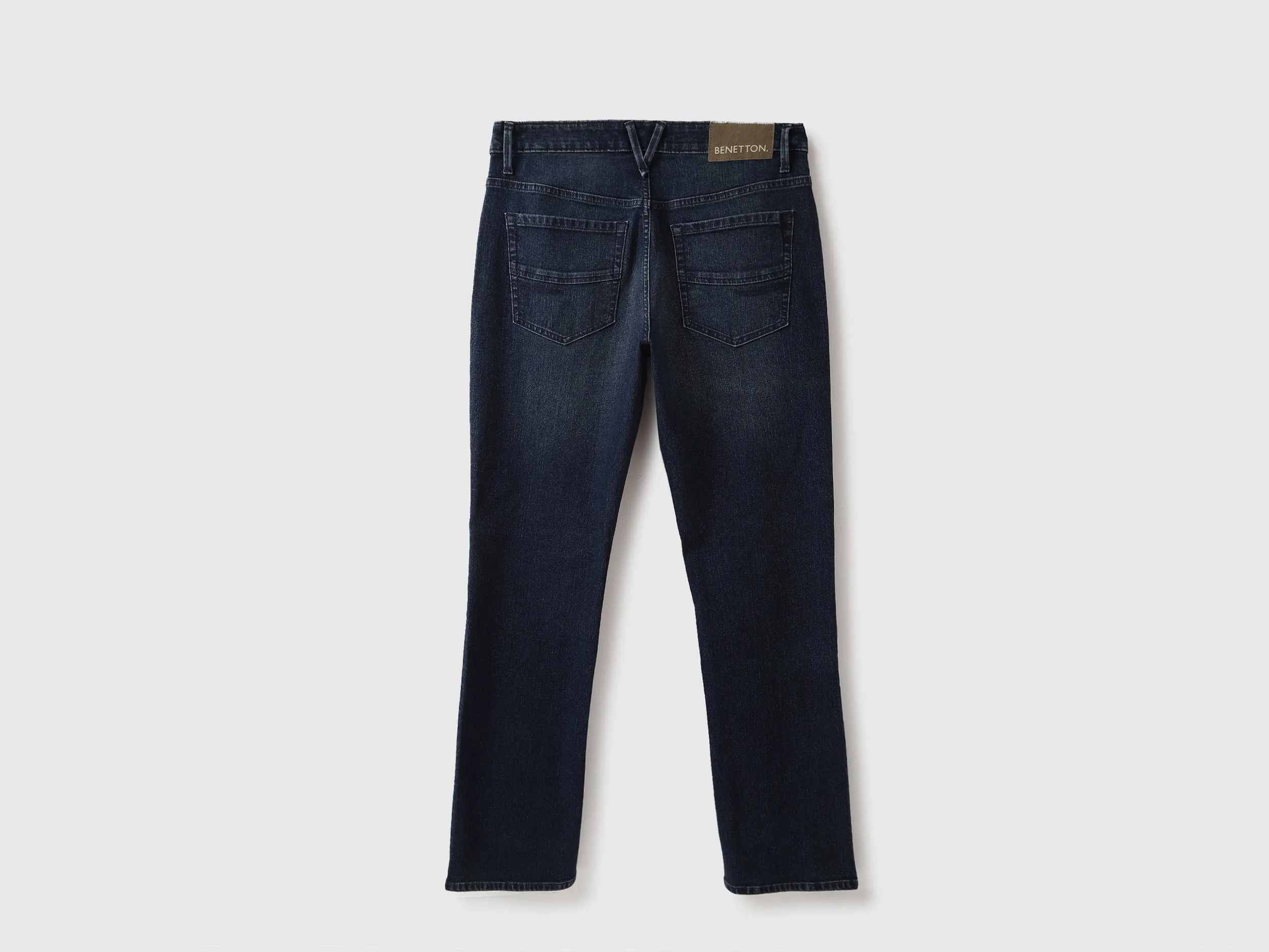 Solid Boot-Leg Fit Jeans