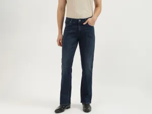 Solid Boot-Leg Fit Jeans