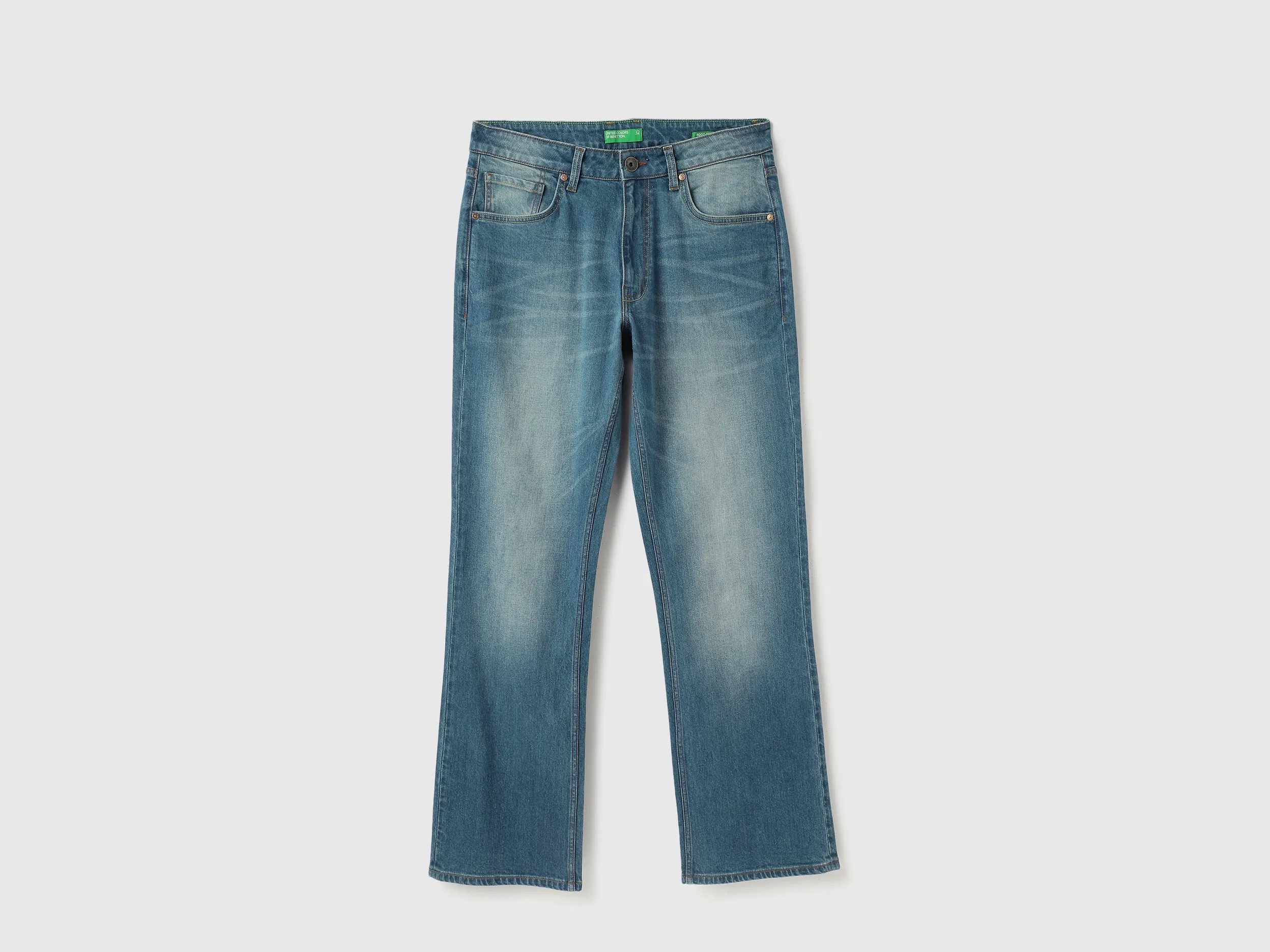Solid Boot leg Fit Jeans