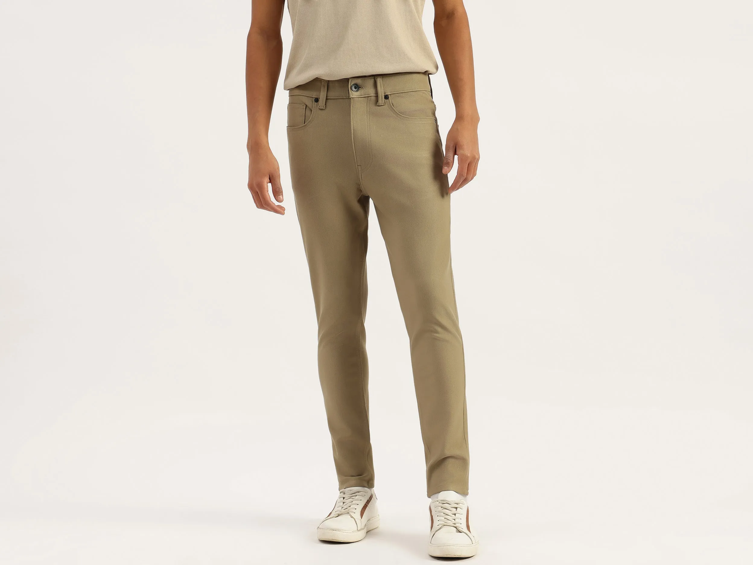Solid Low Crotch Fit Jeans