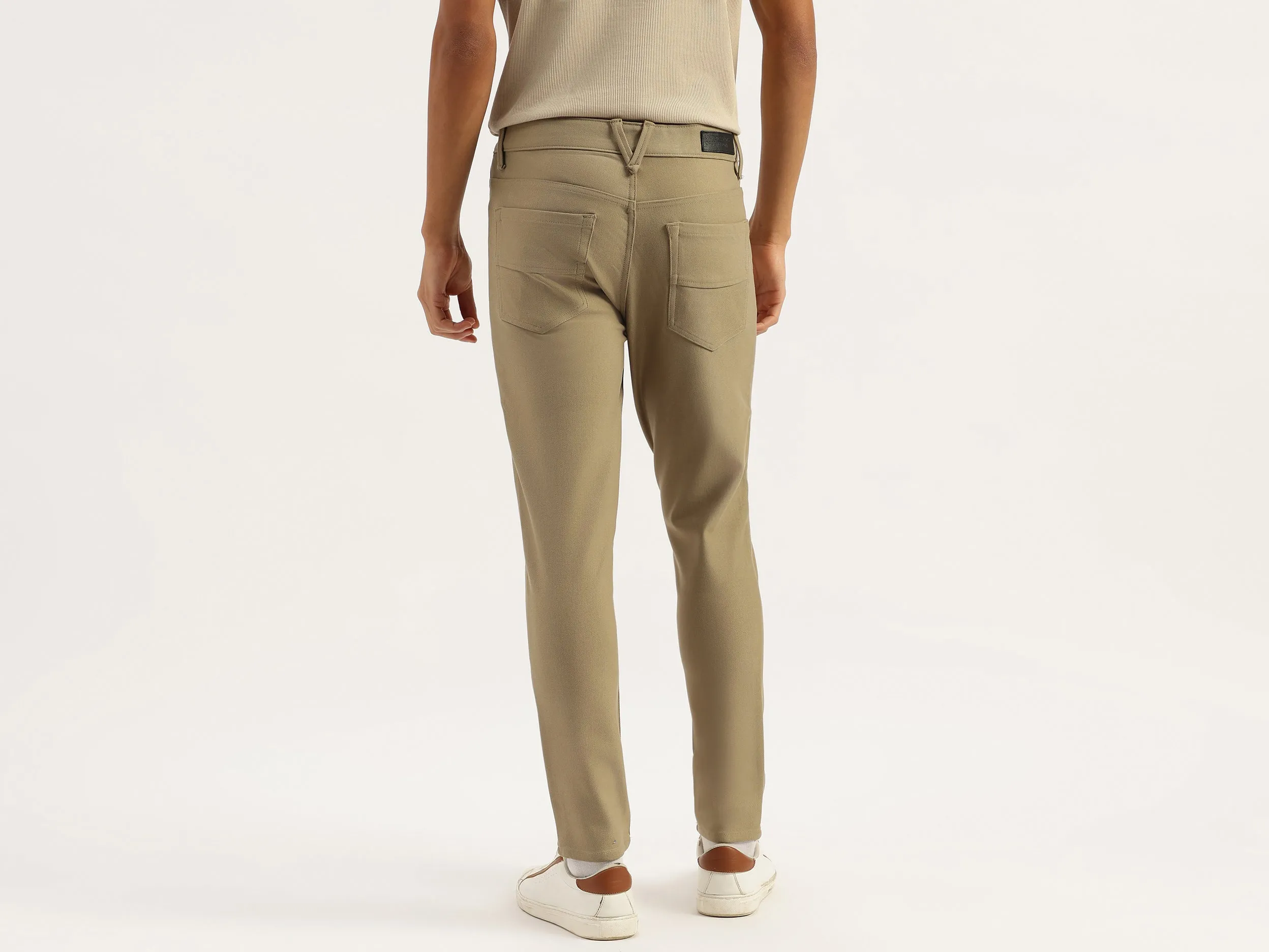 Solid Low Crotch Fit Jeans
