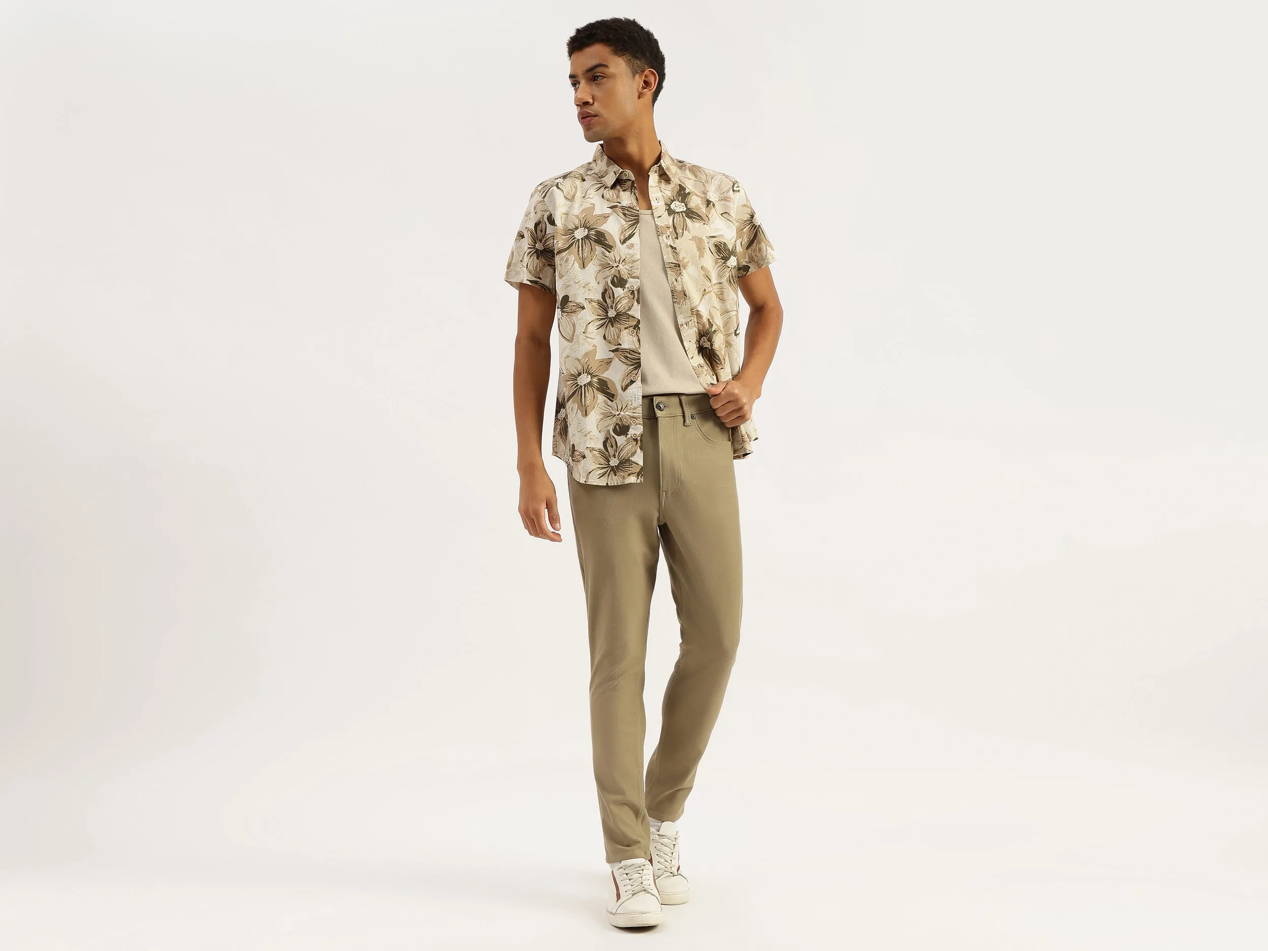 Solid Low Crotch Fit Jeans