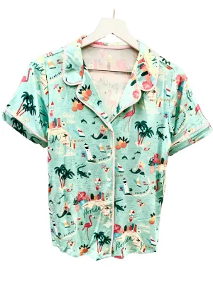 Spartina 449 Pajama Short Sleeve Top Florida