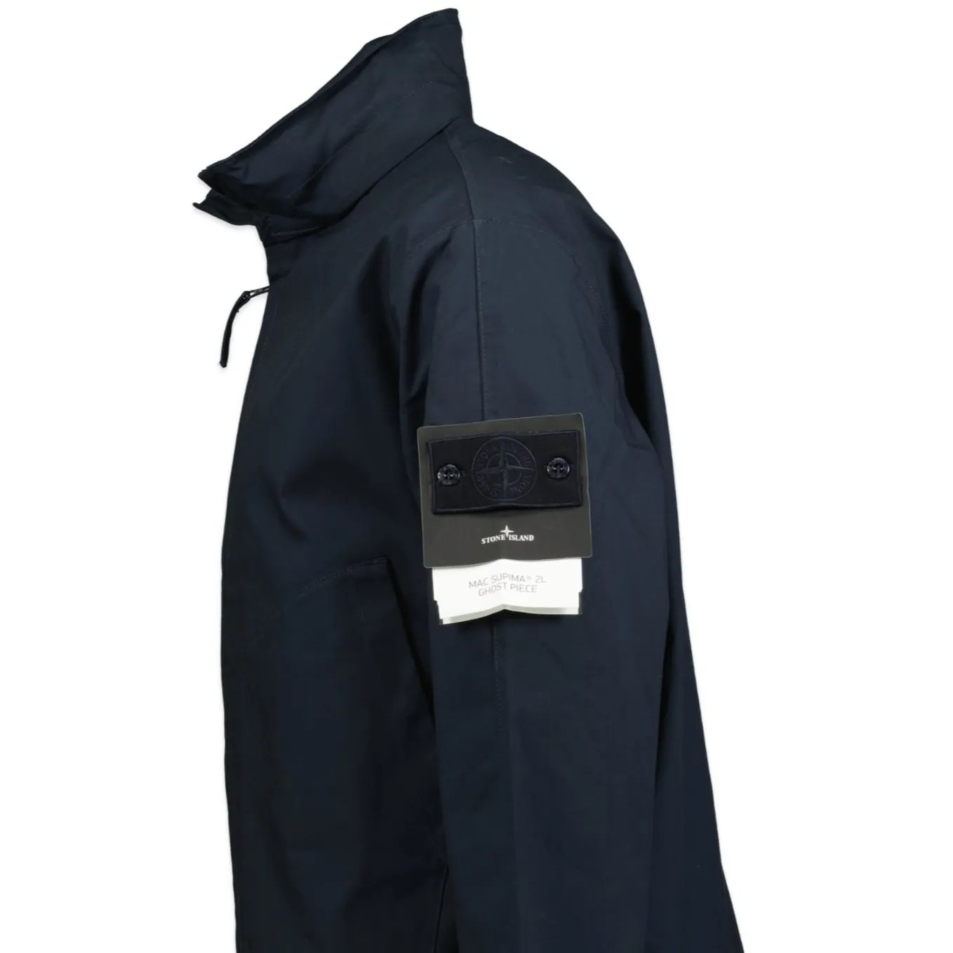 STONE ISLAND'MAC Supima' Ghost Badge Jacket Navy