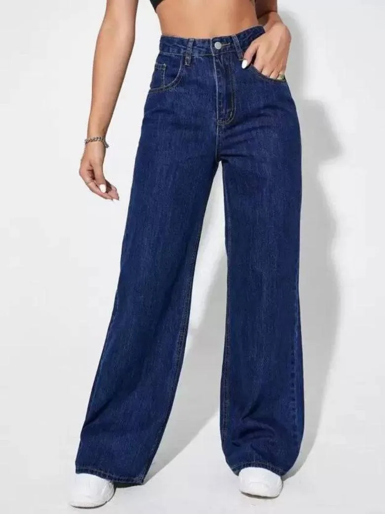 Stonewash Supreme Straight Leg Denim
