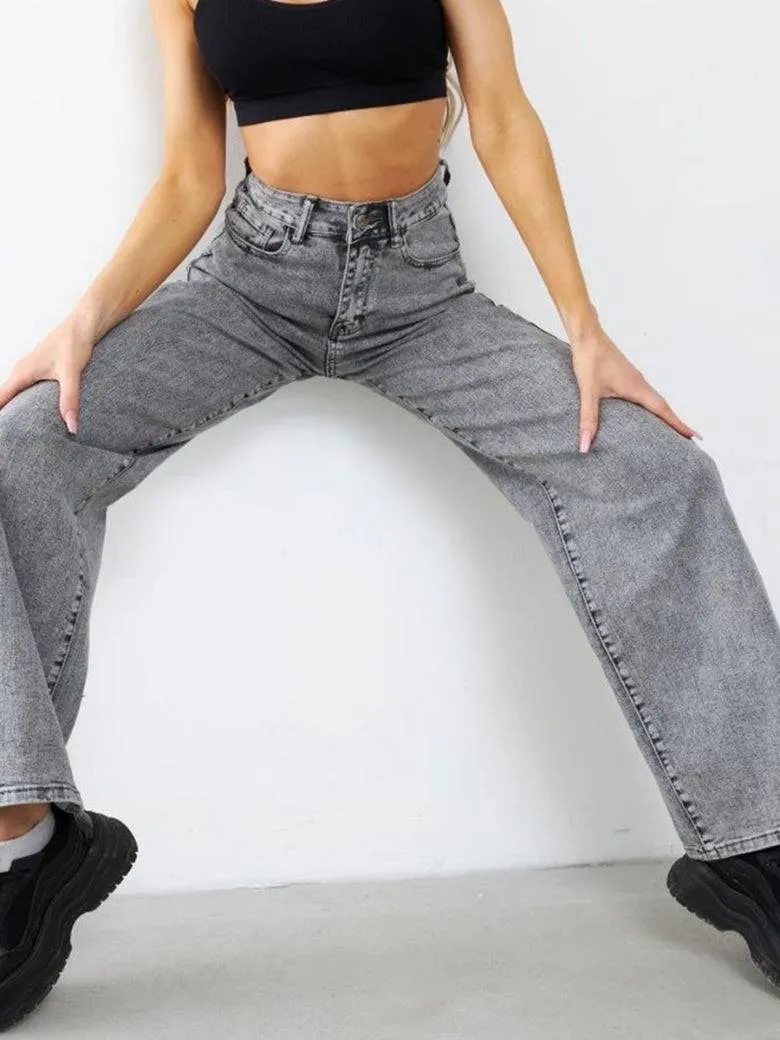 Stonewash Symphony Straight Leg Jeans