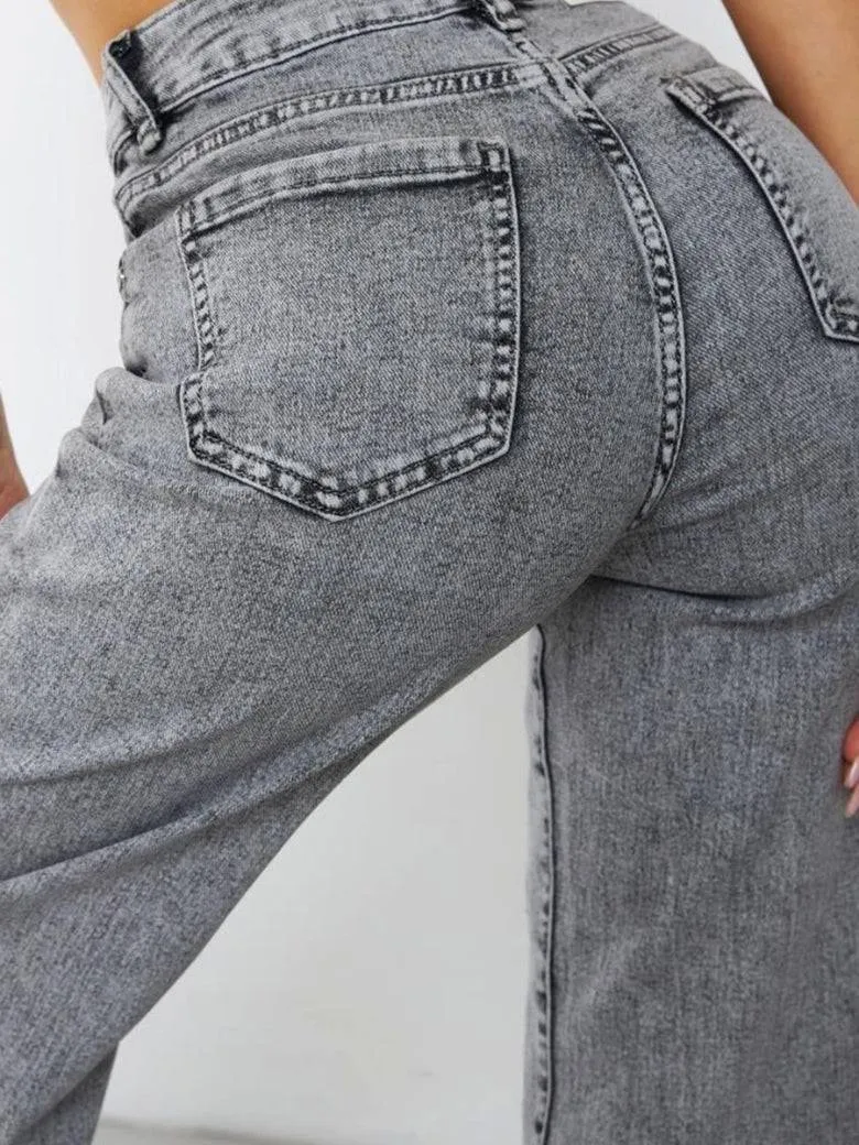 Stonewash Symphony Straight Leg Jeans