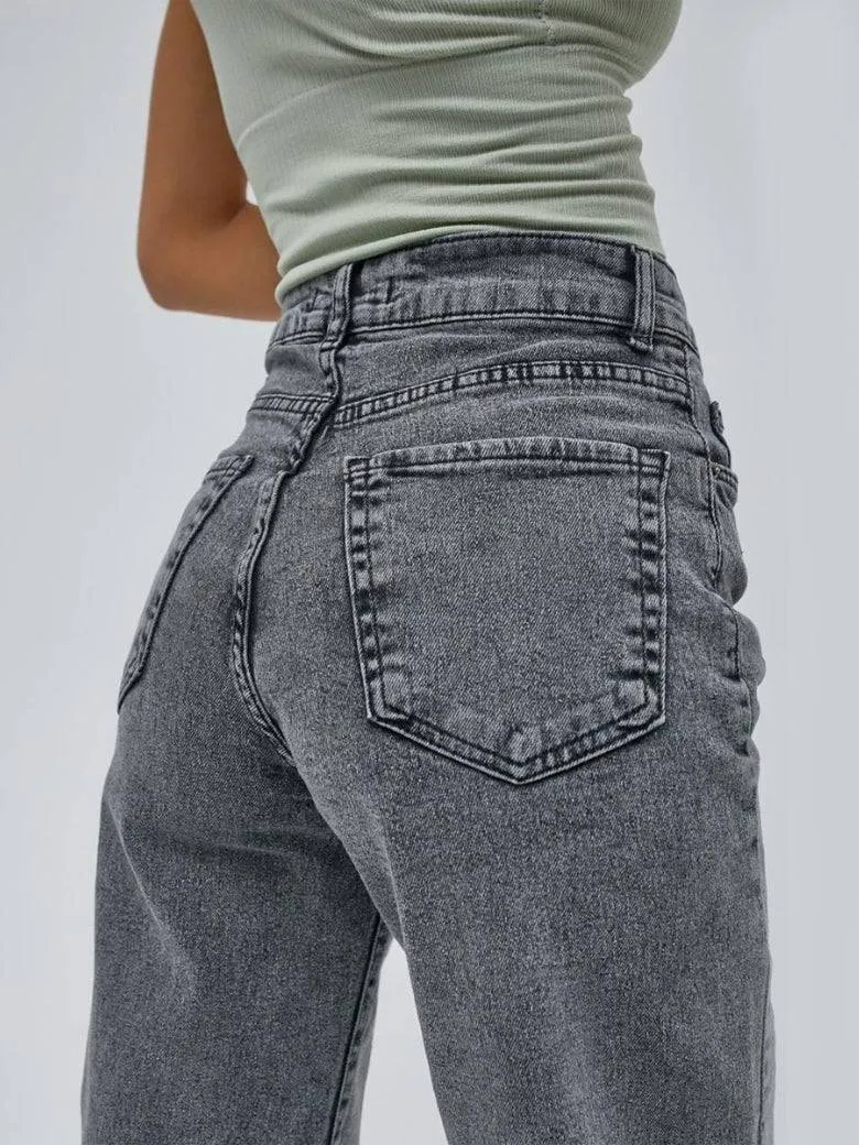 Stonewash Symphony Straight Leg Jeans
