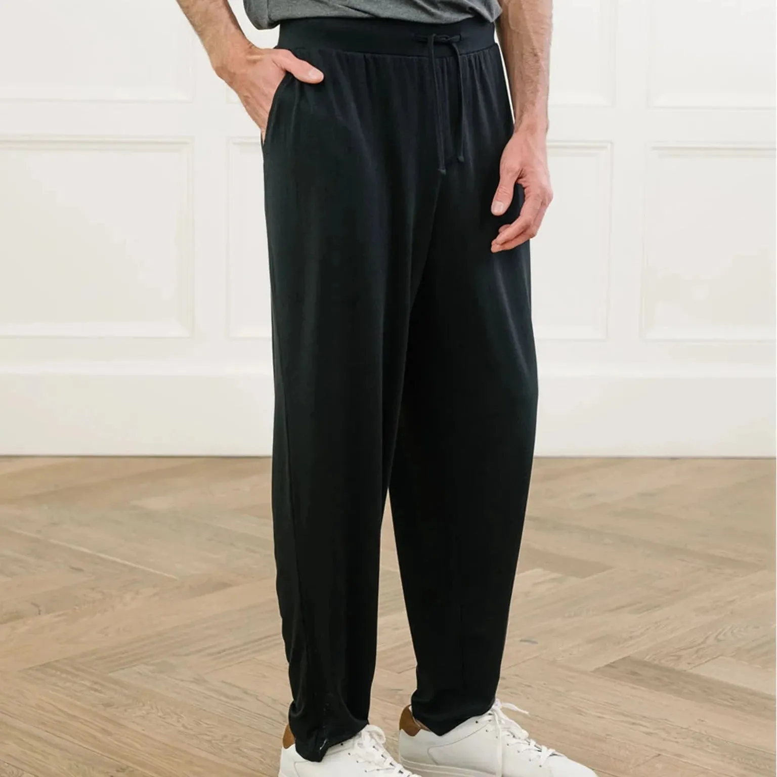 Stretch-Knit Long Sleeve Bamboo Pajama Set