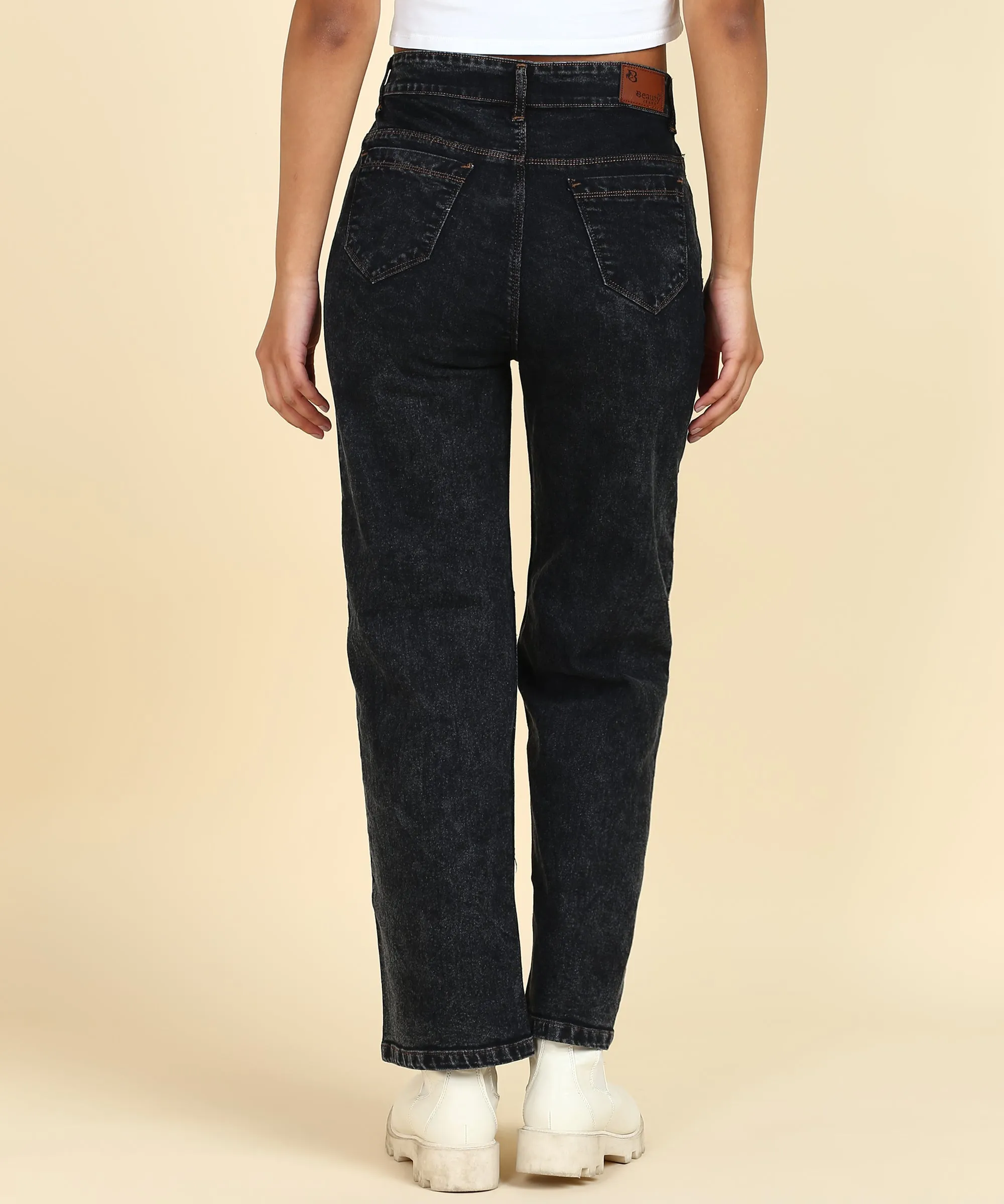 Stretchy Stride Stonewash Jeans