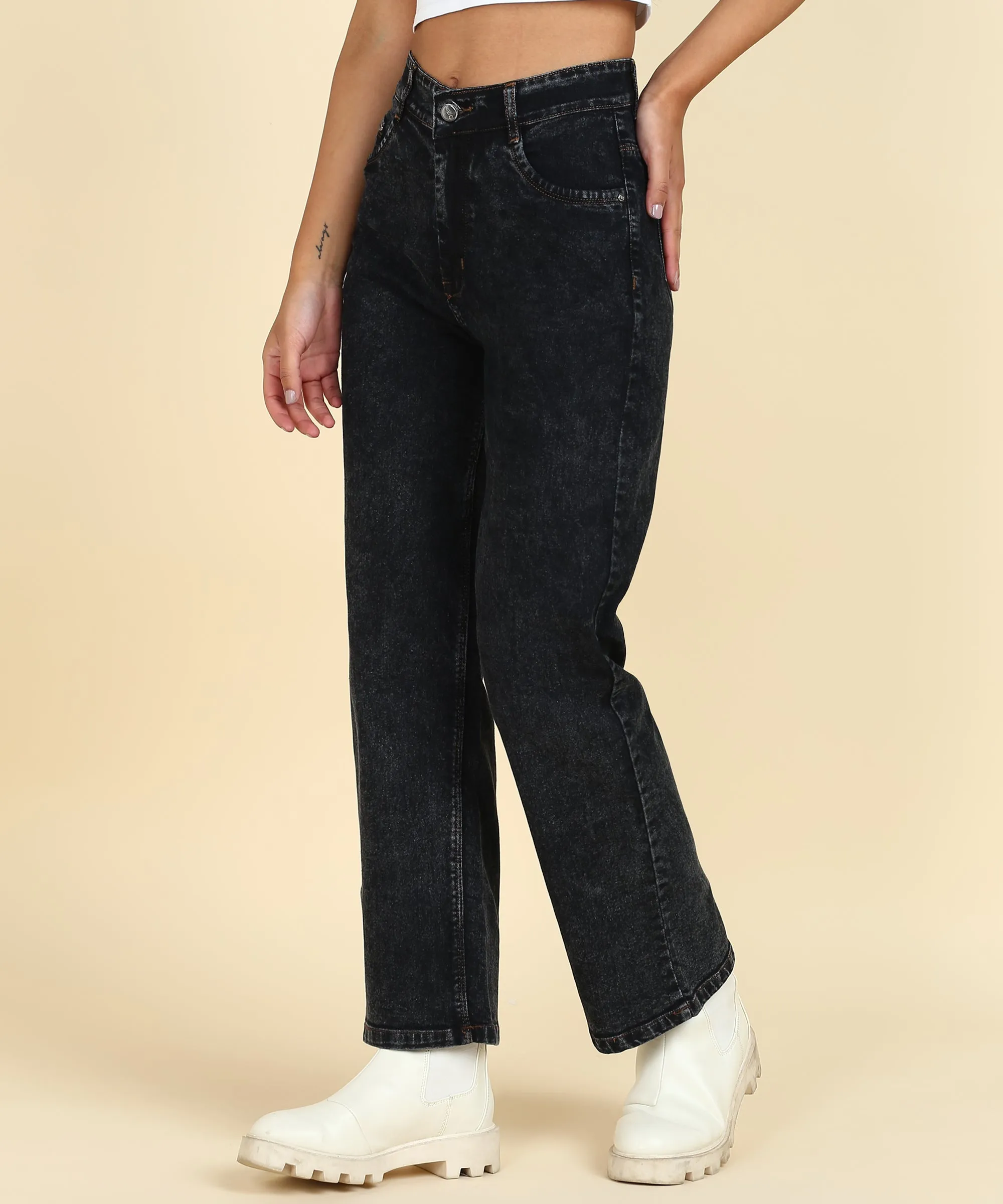 Stretchy Stride Stonewash Jeans