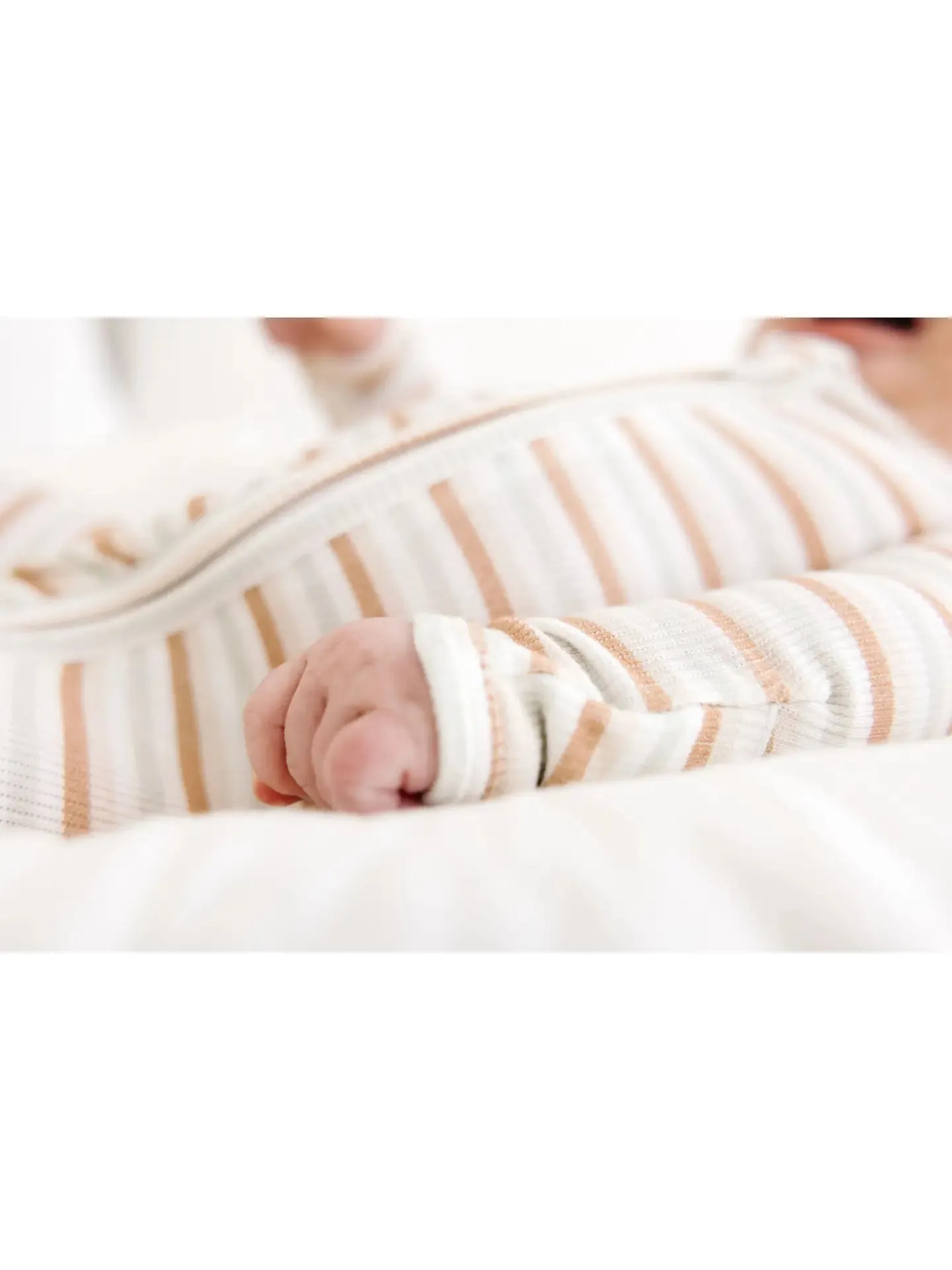 Stripe Rib Footie Sleeper