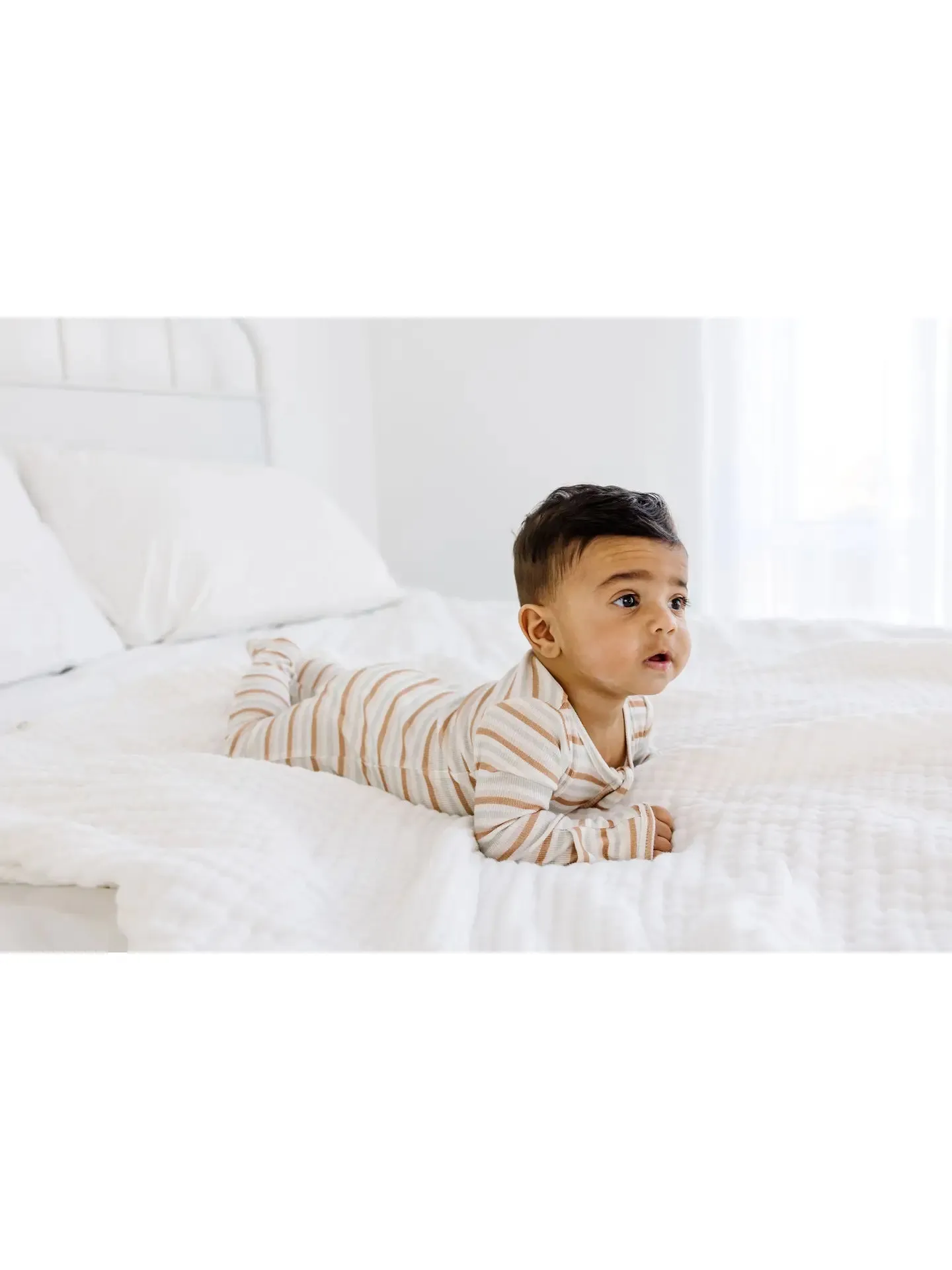 Stripe Rib Footie Sleeper