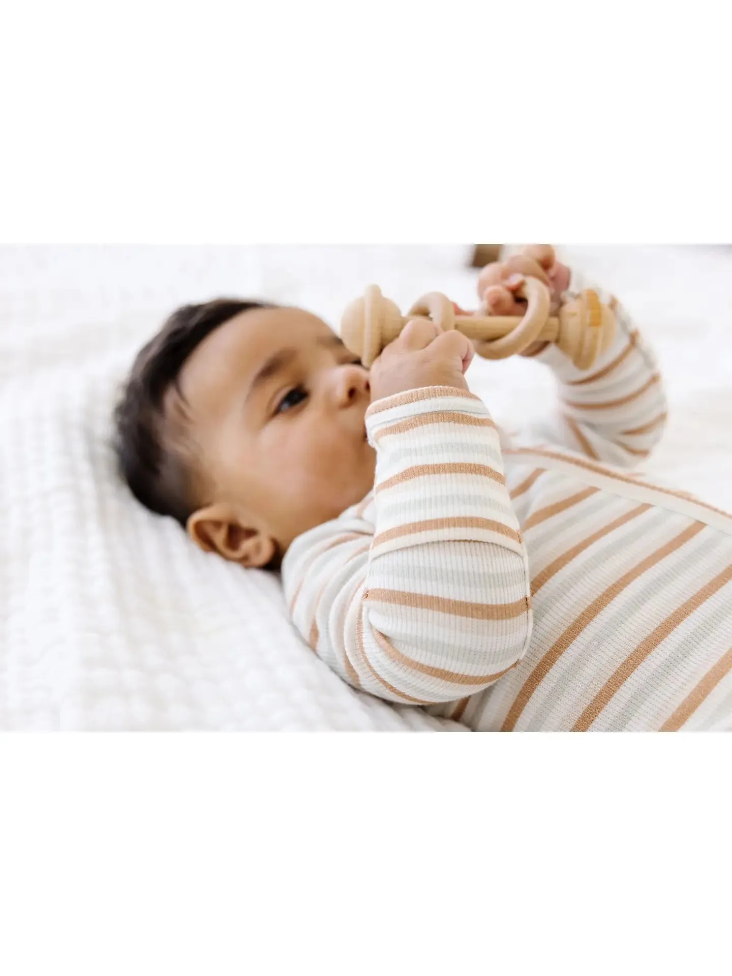 Stripe Rib Footie Sleeper