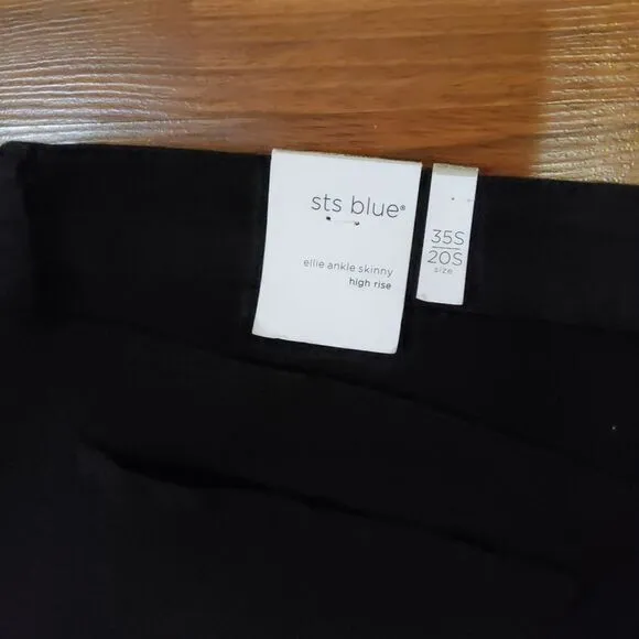 STS BLUE Ellie High Rise Ankle Skinny Jeans Size 35/20 Black New