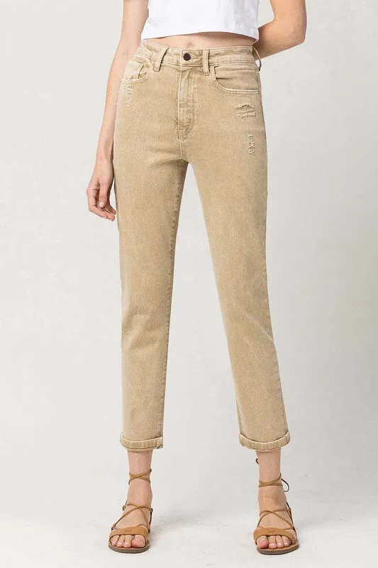 SUPER HIGH RISE MOM JEANS