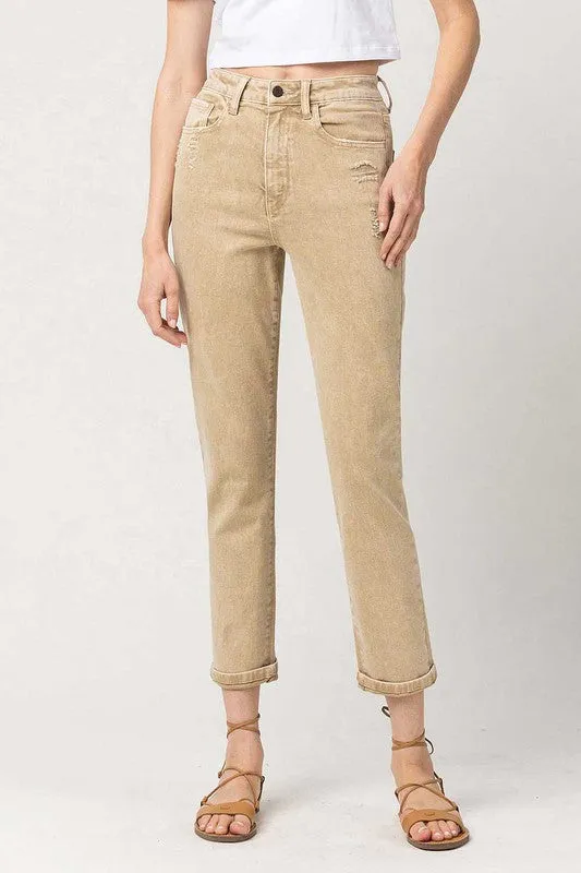 SUPER HIGH RISE MOM JEANS