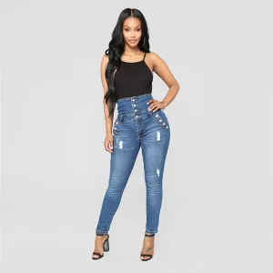 Super High Waist Skinny Jeans