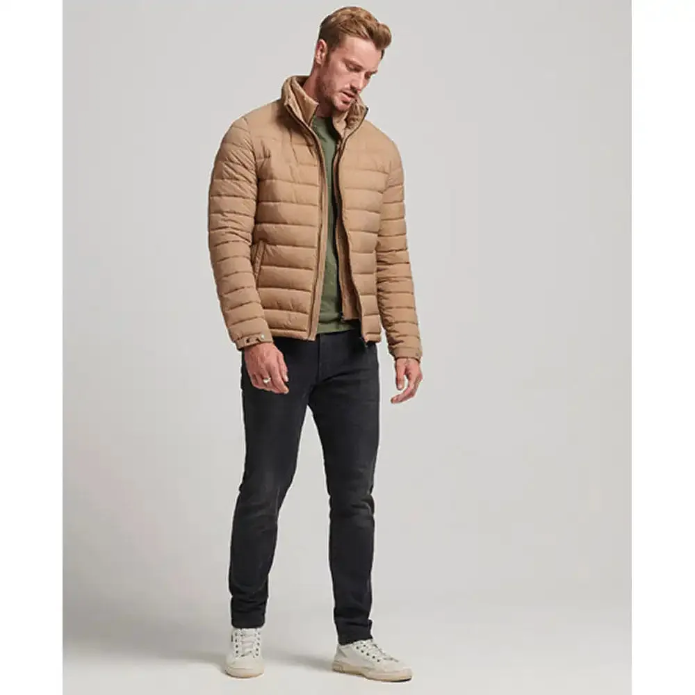 Superdry Mens Studios Padded Jacket Beige