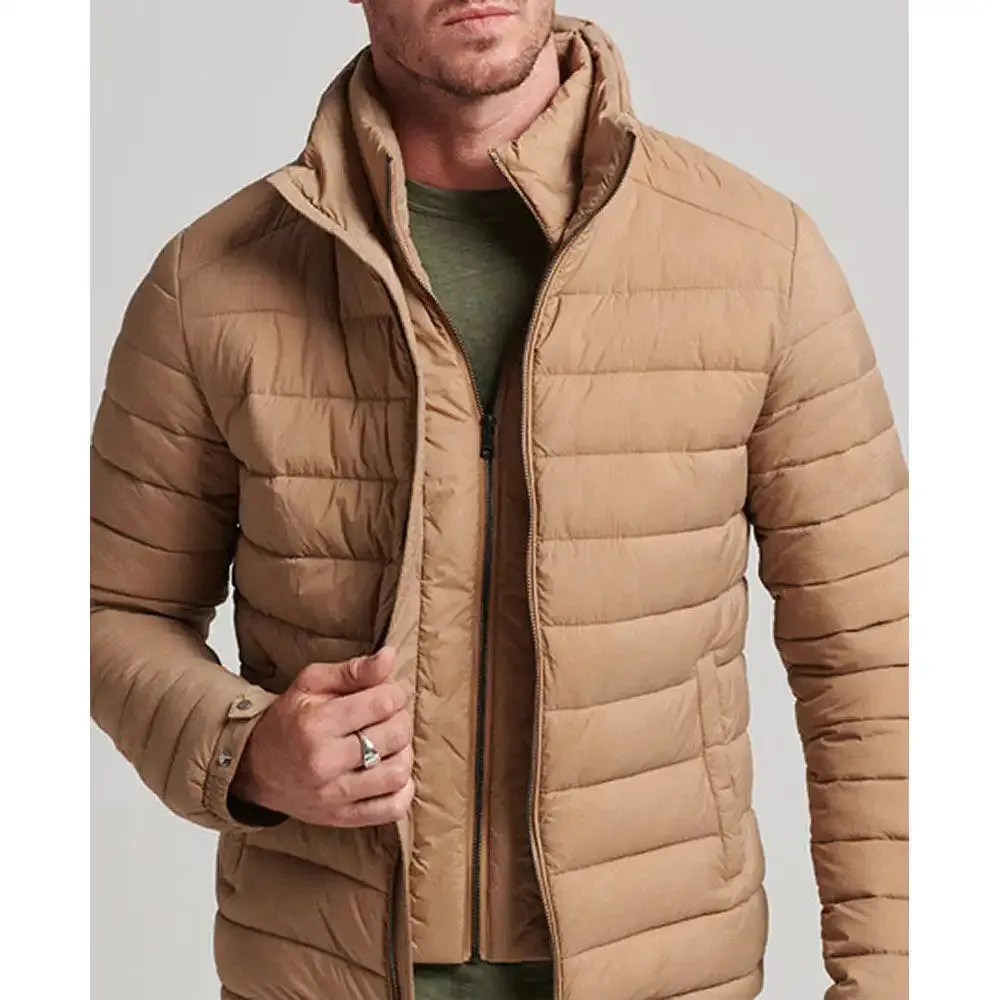 Superdry Mens Studios Padded Jacket Beige