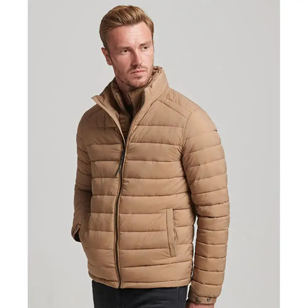 Superdry Mens Studios Padded Jacket Beige