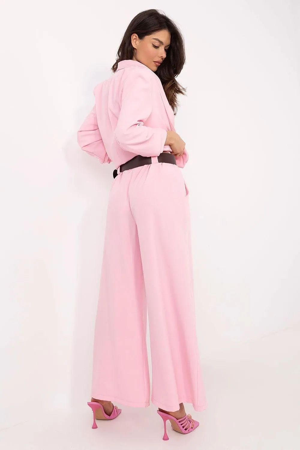 Swedish cut high waist wide leg trousers