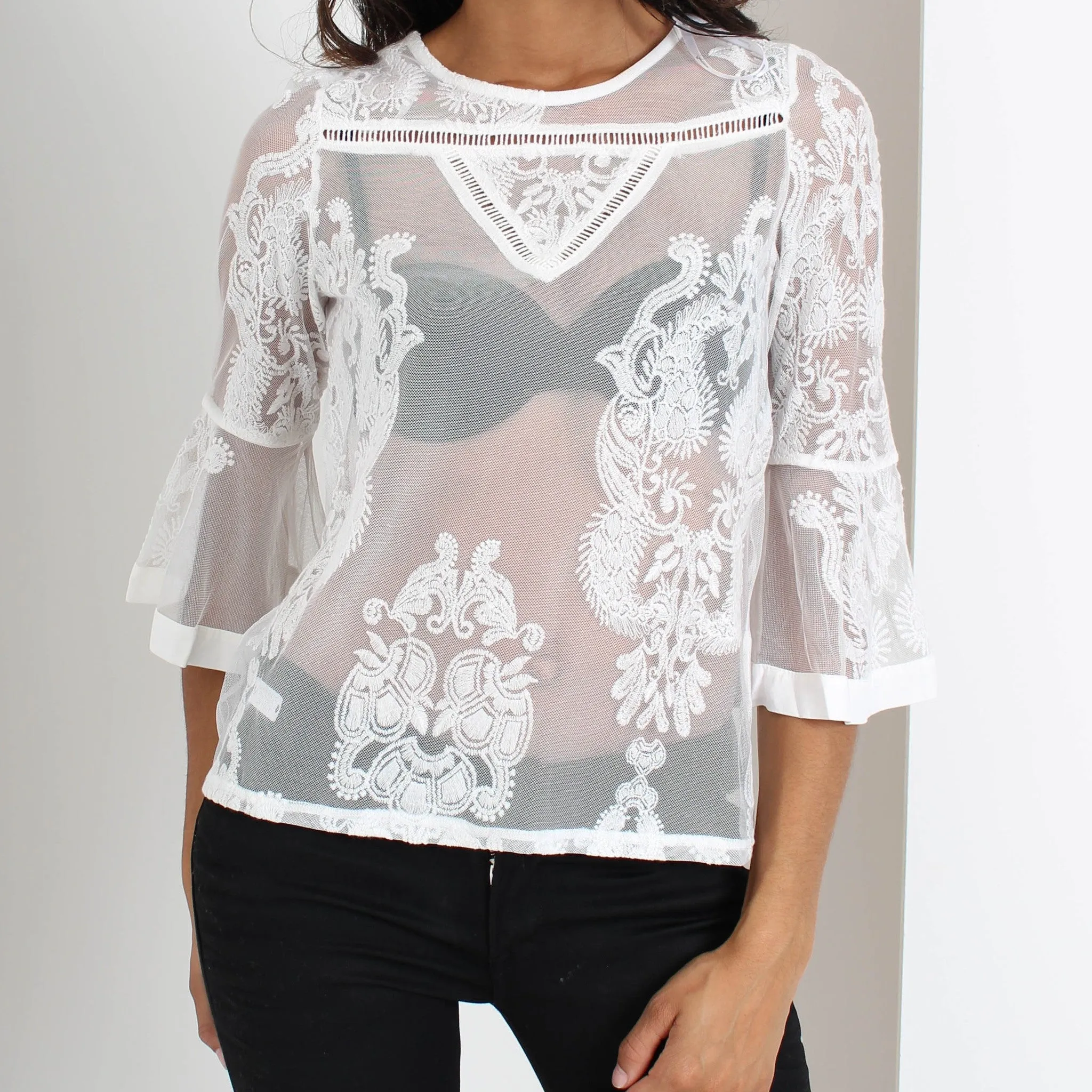 Sweetest Sound Mesh Top