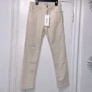 THAKOON - Womens Classic Crop Jeans PT07- COLOR Ecru - Size 2 New with Tags