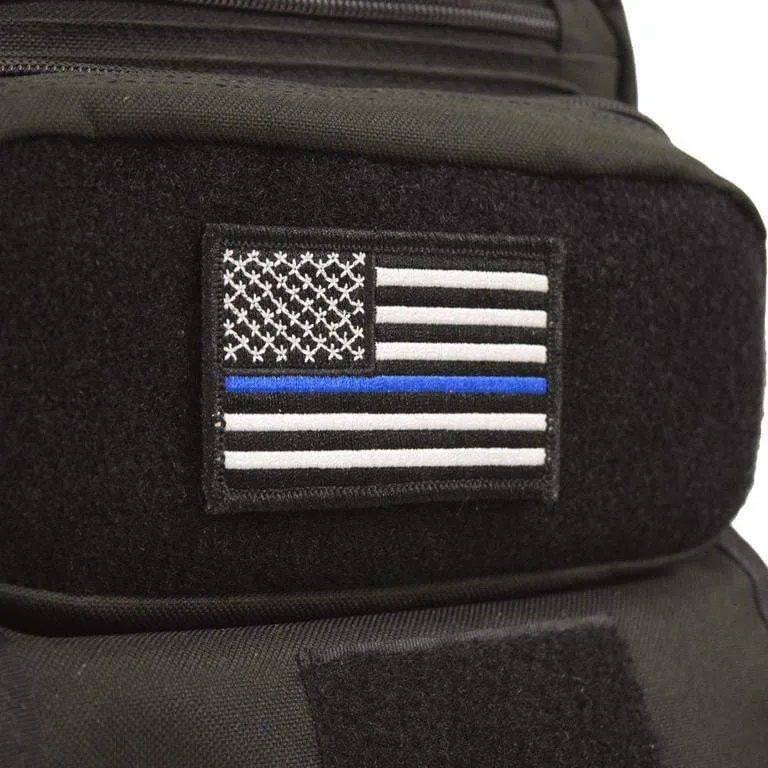 Thin Blue Line Velcro American Flag Patch