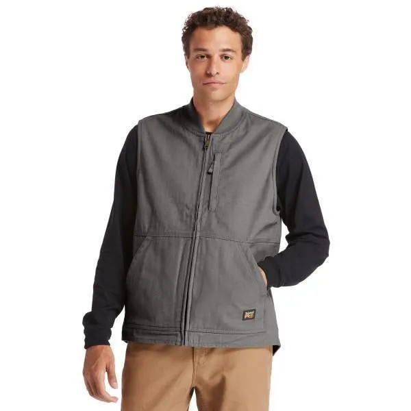 Timberland Pro Men's Gritman Lined Work Vest - Pewter - TB0A1VBF060