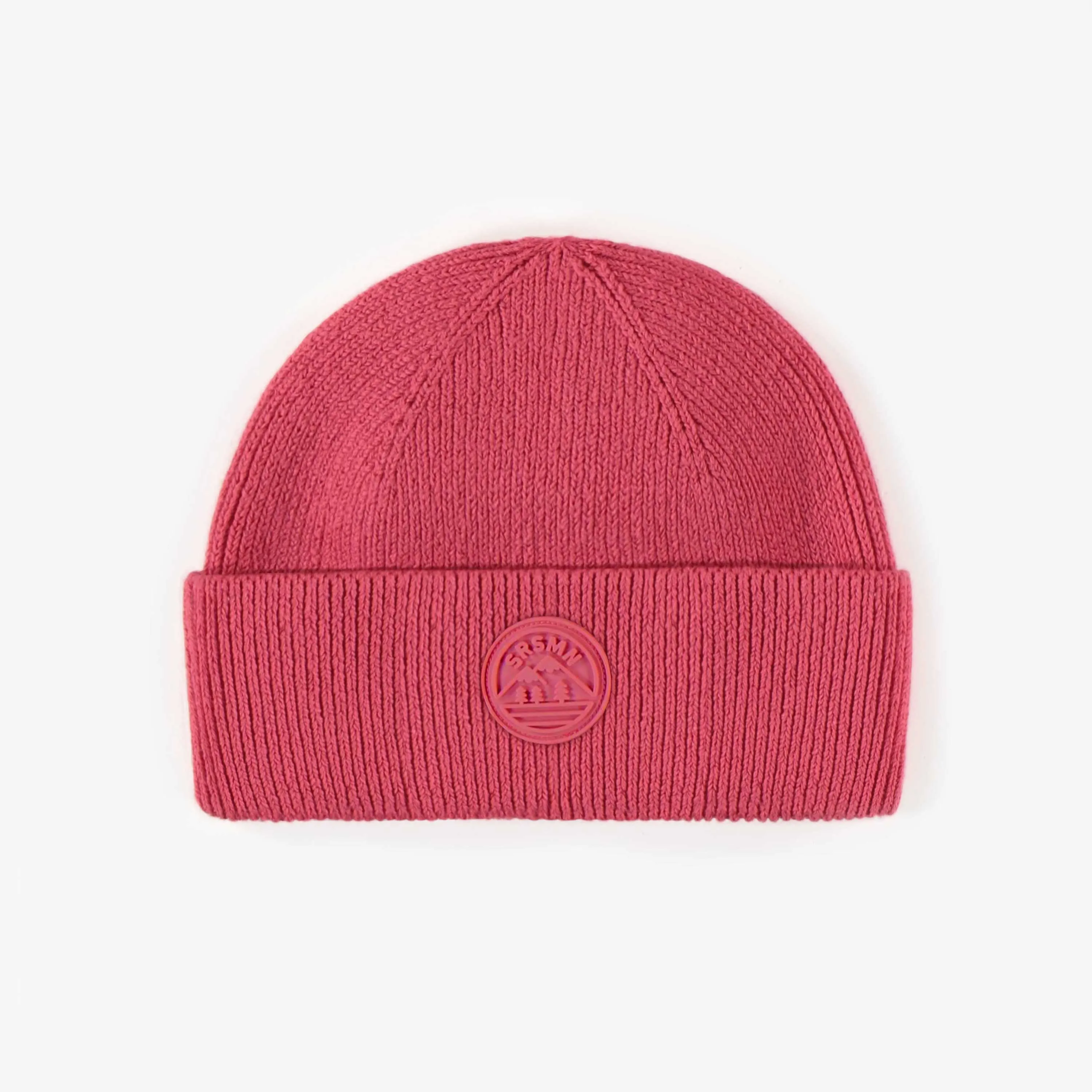Tuque de maille rose foncé, enfant || Dark pink knitted toque, child