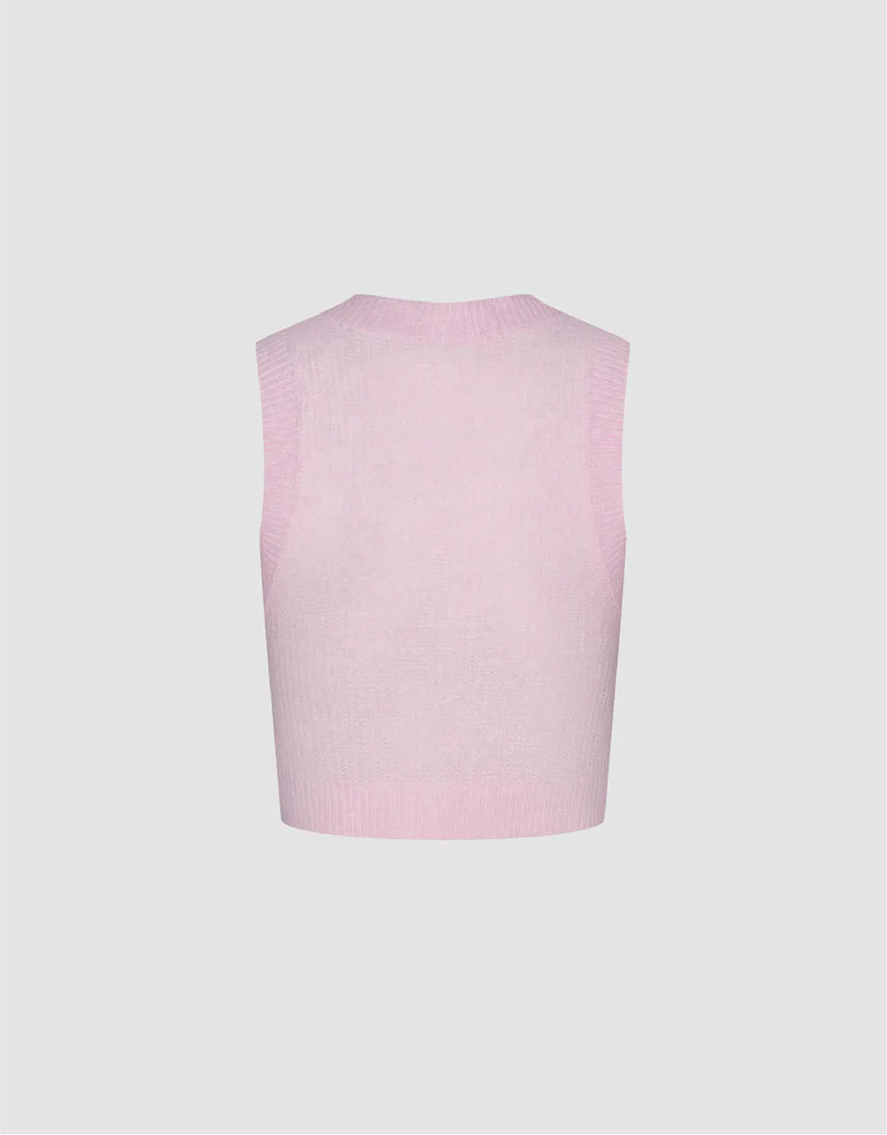 V-Neck Knitted Tank Top