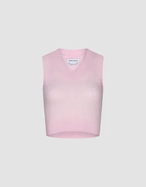 V-Neck Knitted Tank Top
