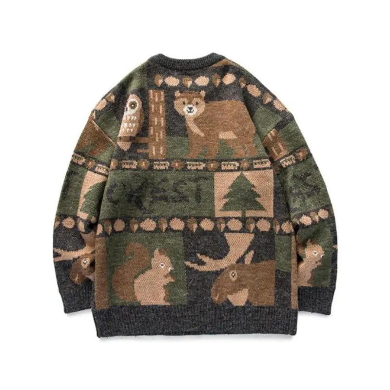 Vintage Bear Knitted Sweater