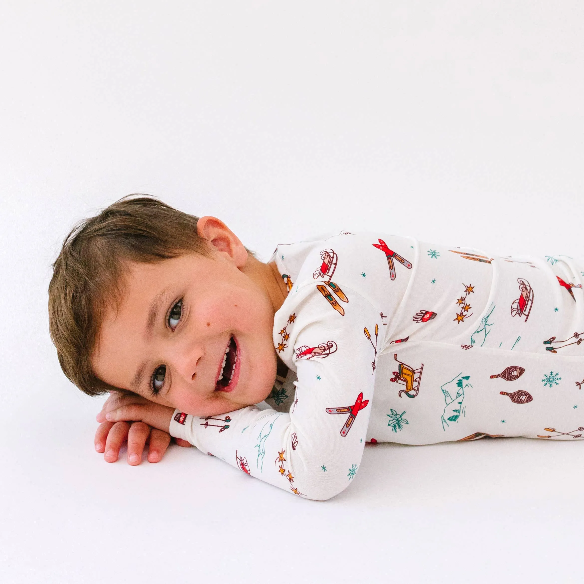 Vintage Holiday Bamboo Kids Pajamas
