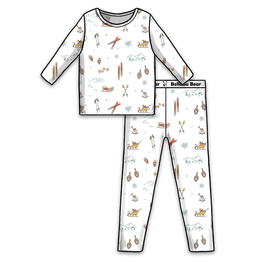 Vintage Holiday Bamboo Kids Pajamas