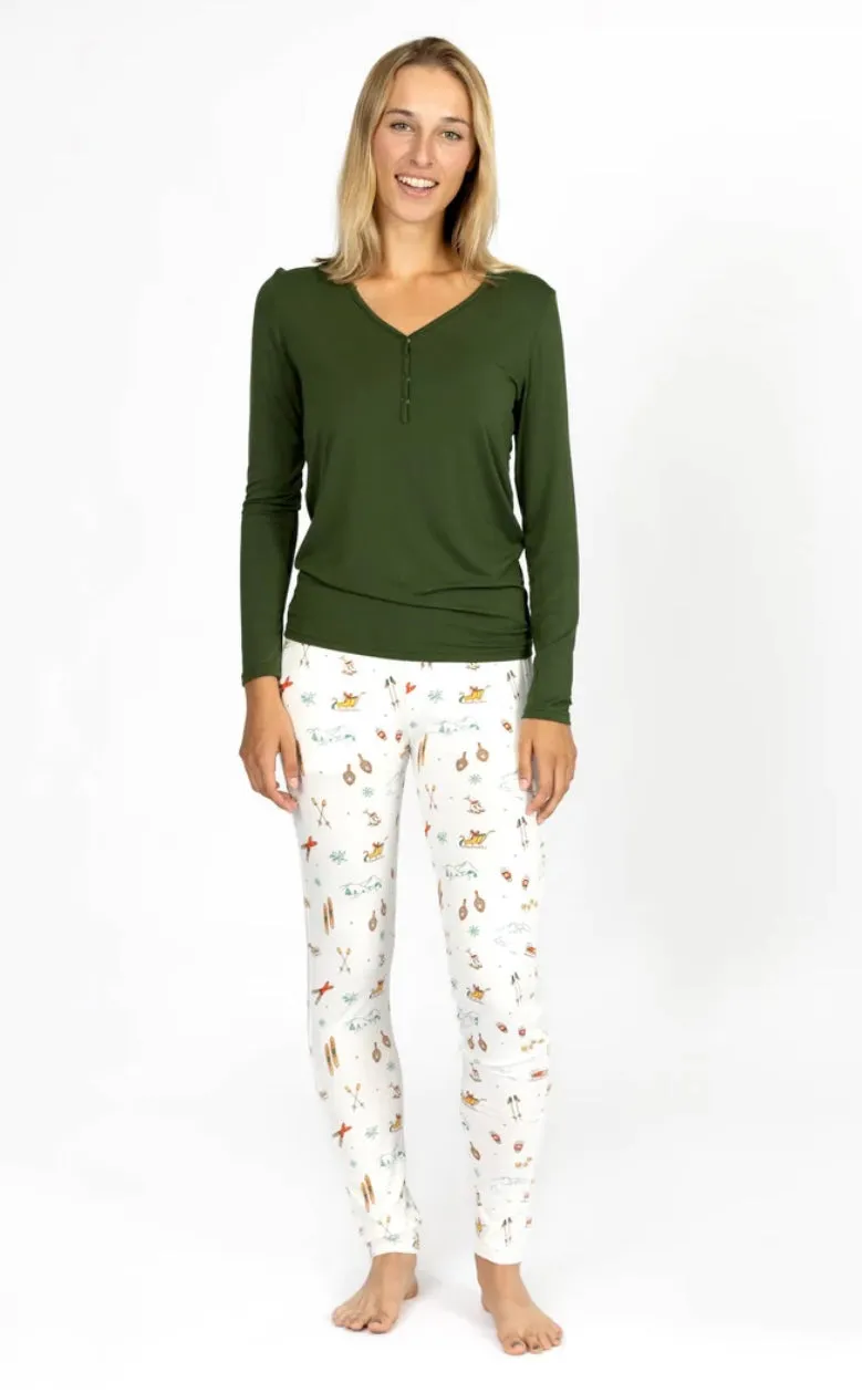 Vintage Holiday Bamboo Women's Pajamas