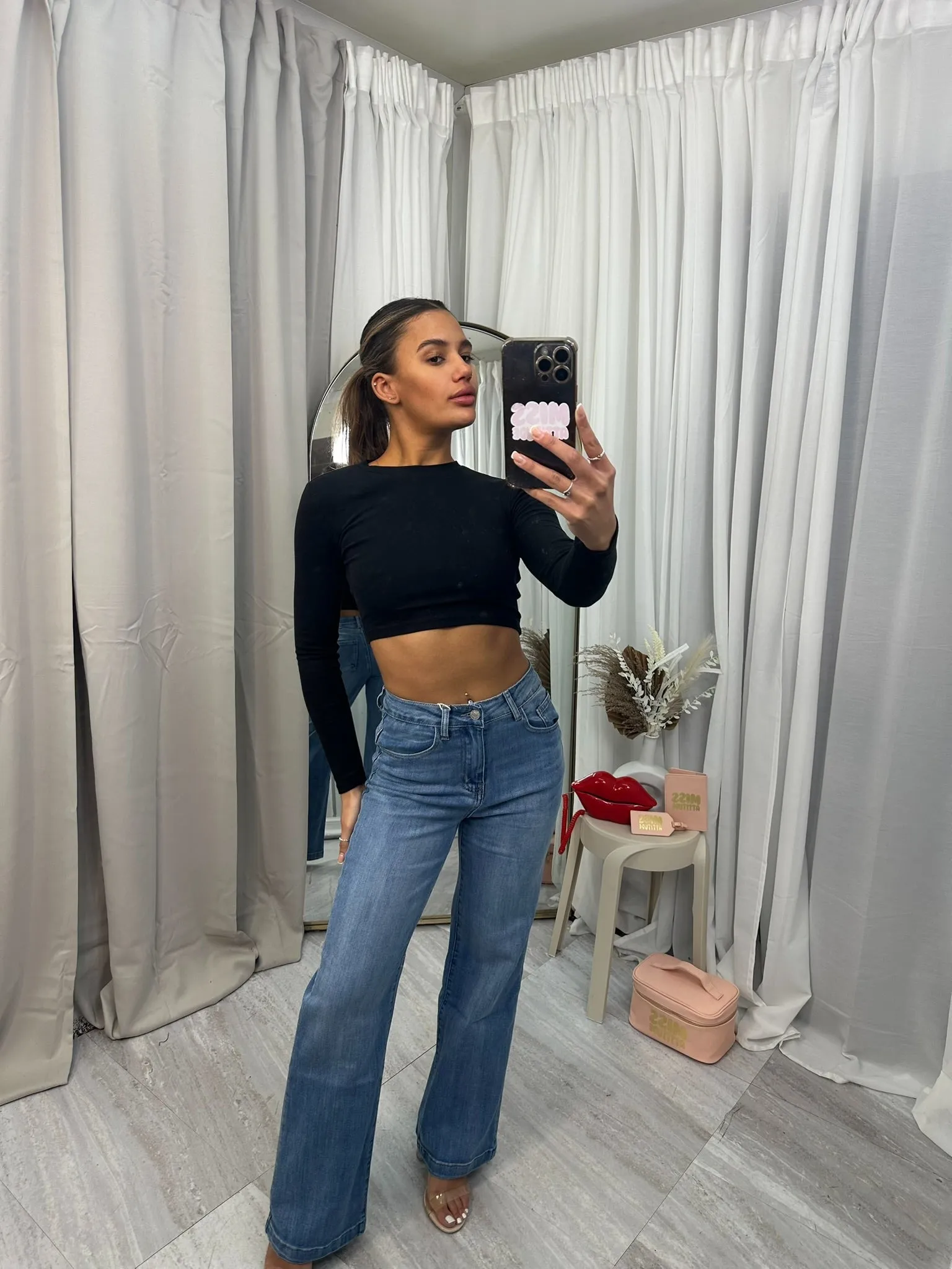 Viral high waist stretchy jeans
