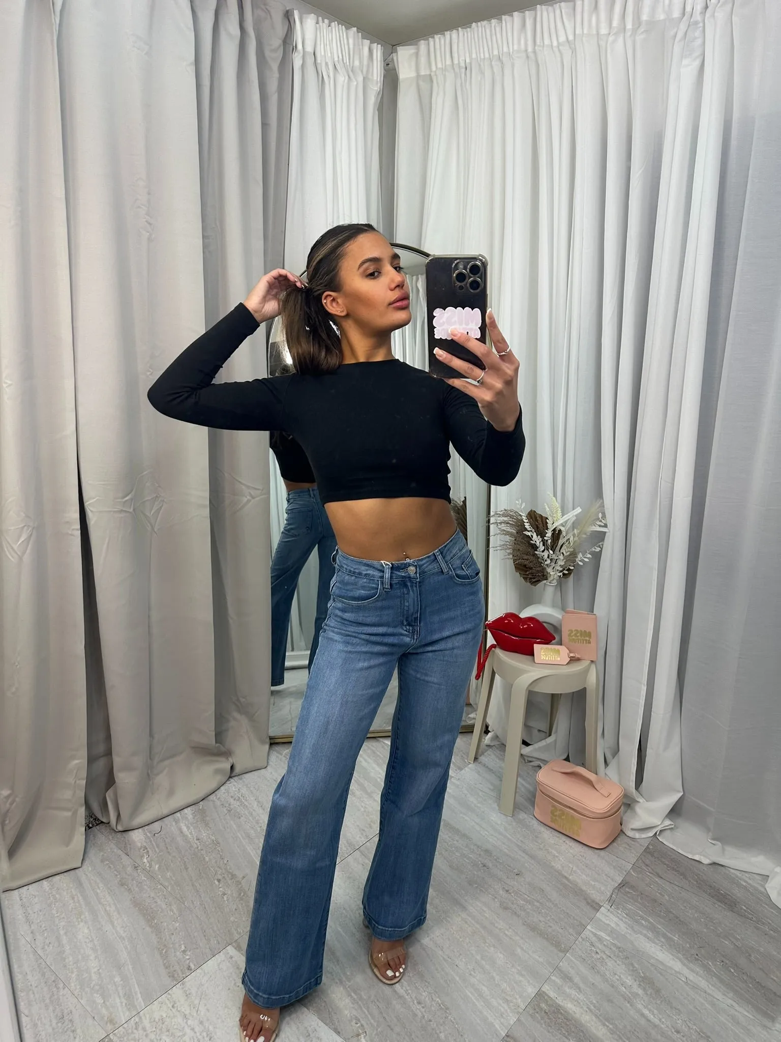 Viral high waist stretchy jeans