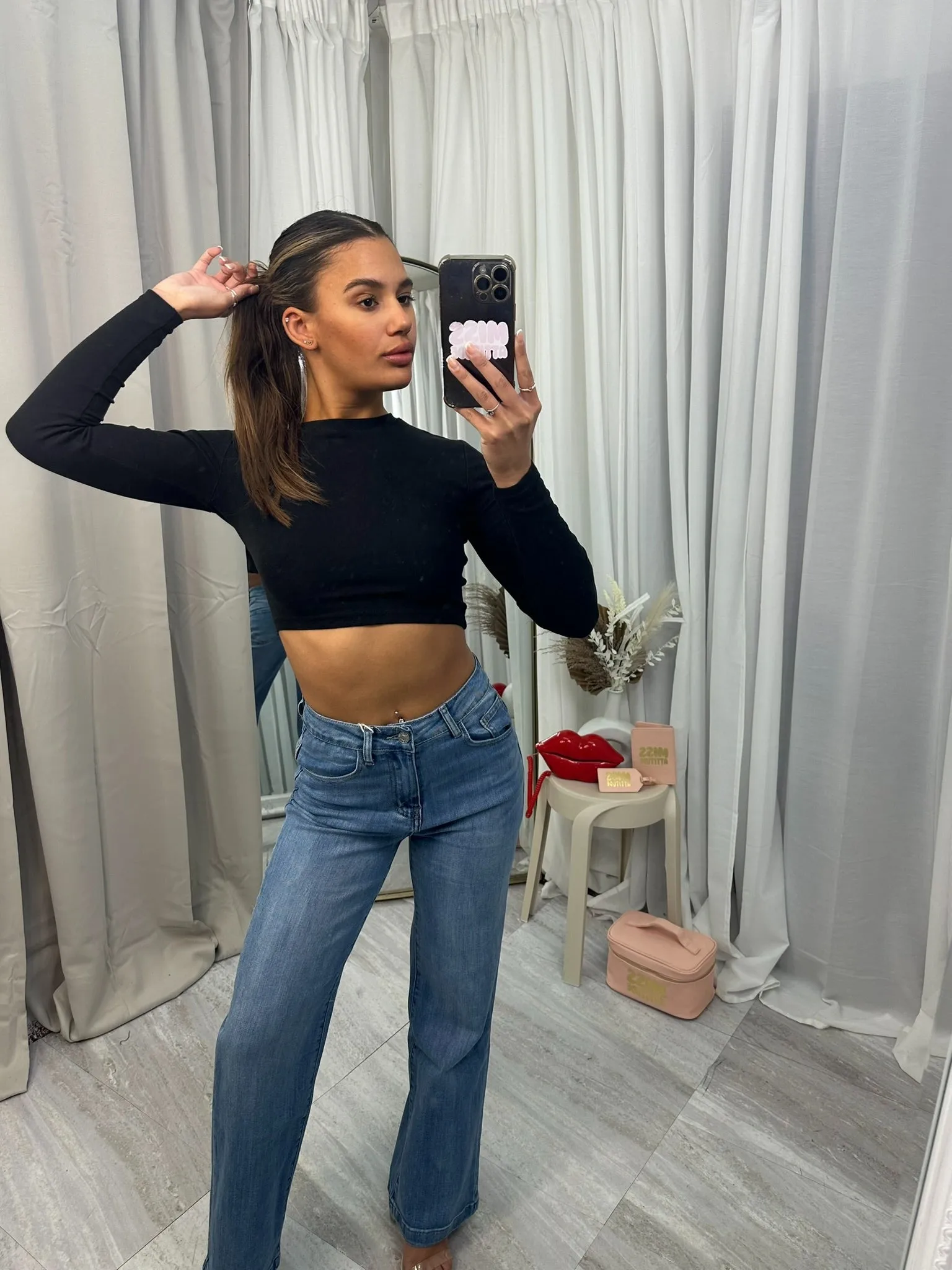 Viral high waist stretchy jeans