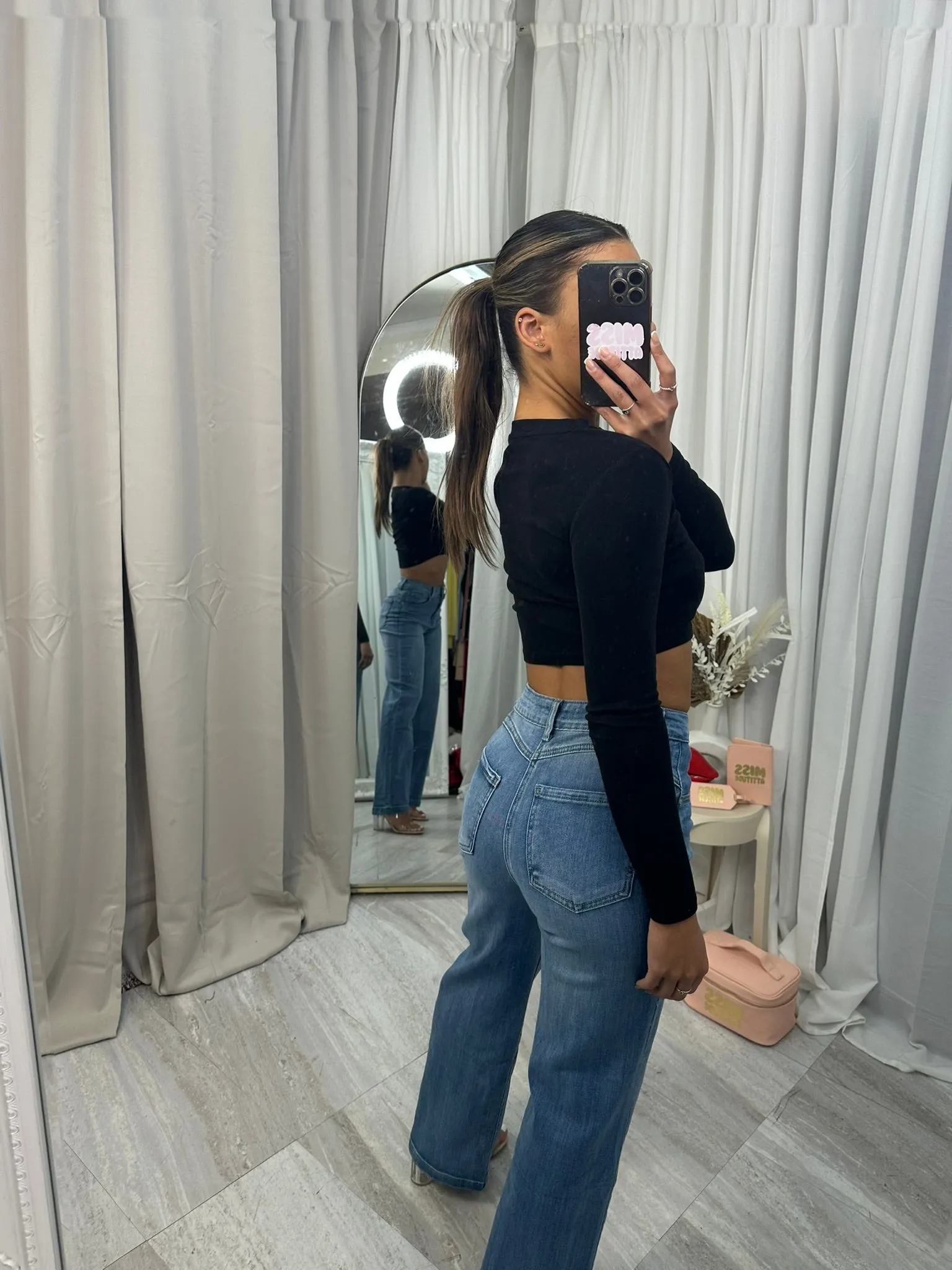 Viral high waist stretchy jeans