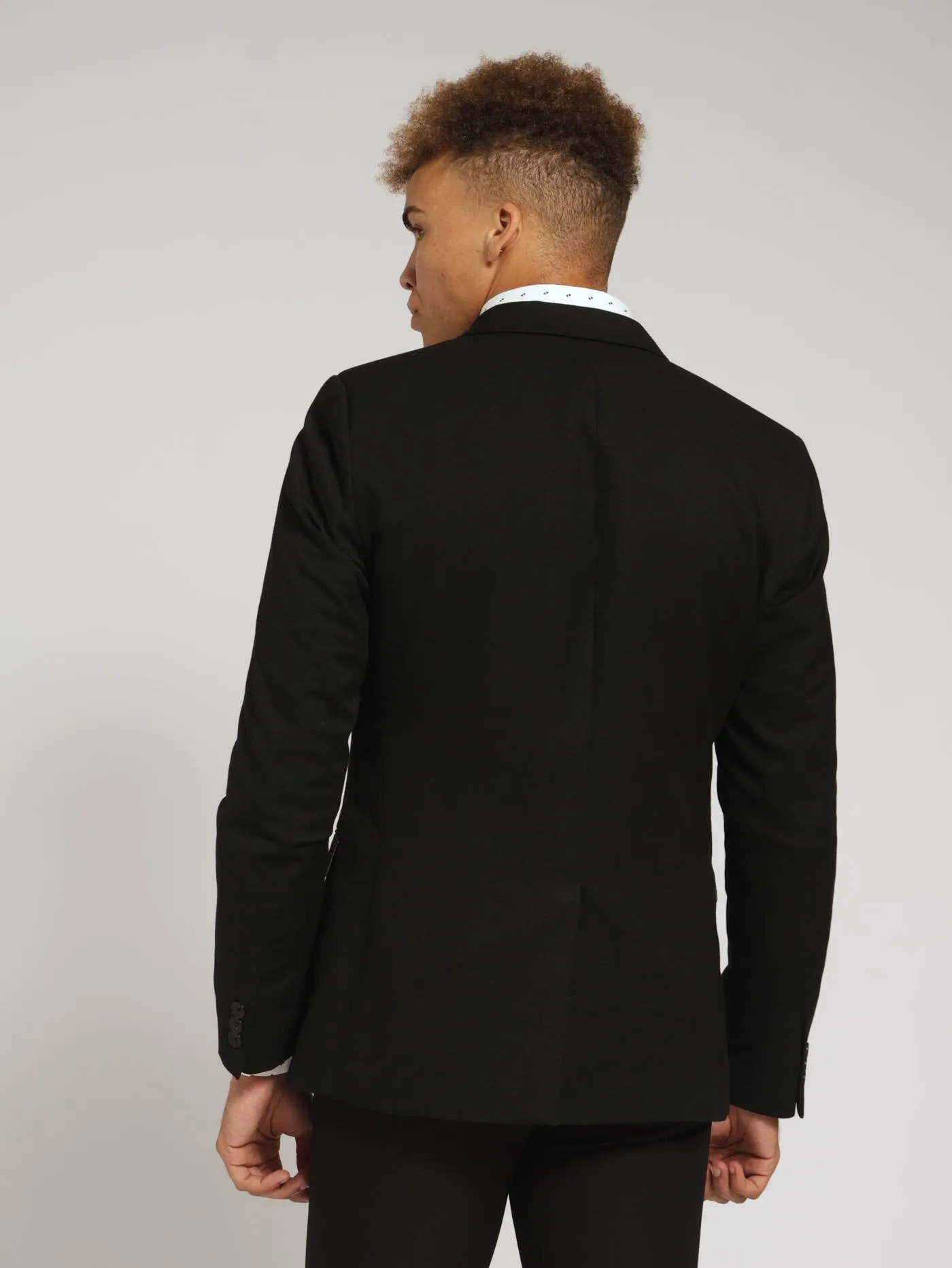 Viscose Suit Jacket - Black