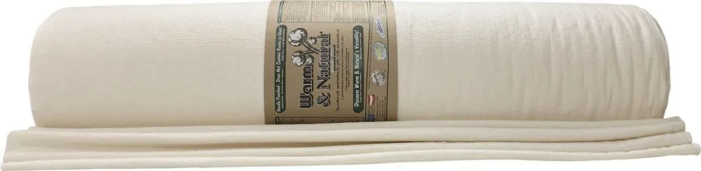 Warm & Natural 100% Cotton Batting by the Piece