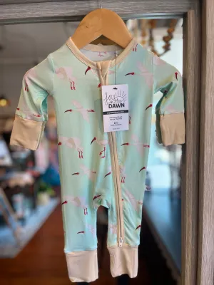White Ibis Bamboo Onesie